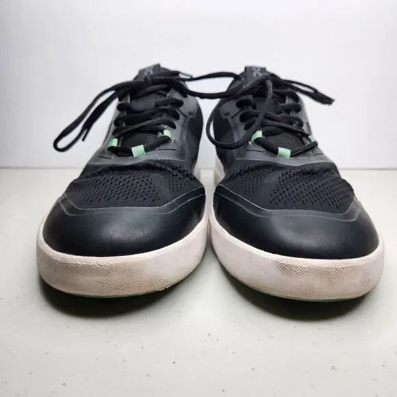 On Cloud Men's The Roger Spin Sneakers, Black Green Size 13 - Picture 2 of 12